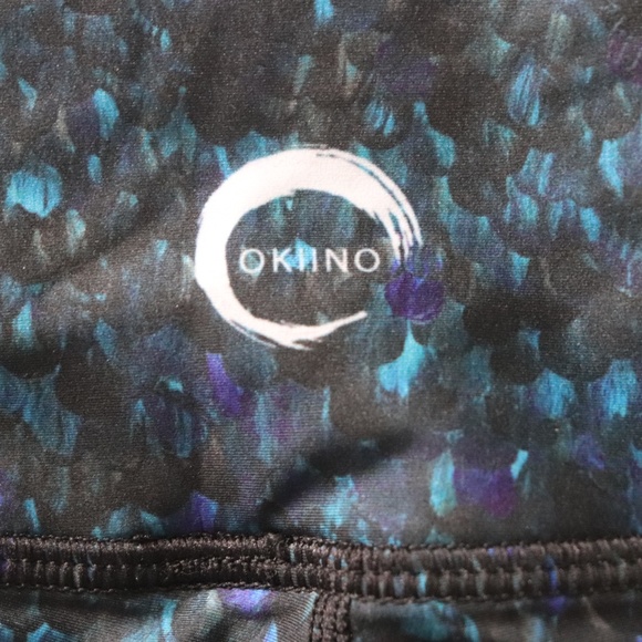 Okiino Blue Mermaid Scale Leggings